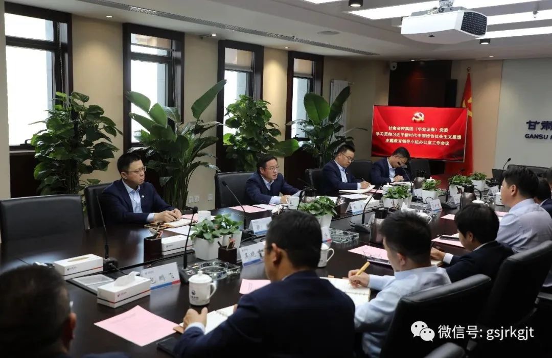 宝威手机登录入口（华龙证券）党委主题教育领导小组办公室召开第二次工作会议